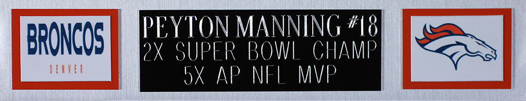 Peyton Manning Signed Broncos 35" x 43" Custom Framed Jersey (Fanatics) at PristineAuction.com Peyton Manning Signed Broncos 35" x 43" Custom Framed Jersey (Fanatics) at PristineAuction.com