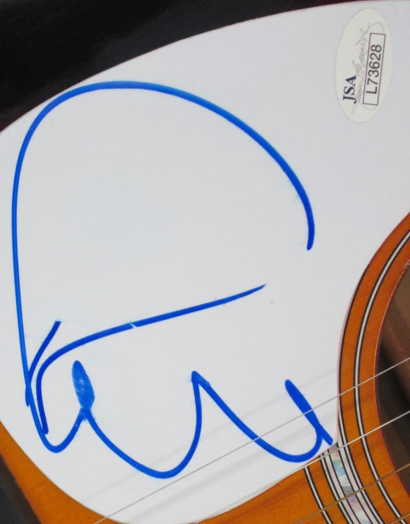 Elvis Costello Signed Galveston Electric Acoustic Guitar (JSA COA) at PristineAuction.com Elvis Costello Signed Galveston Electric Acoustic Guitar (JSA COA) at PristineAuction.com