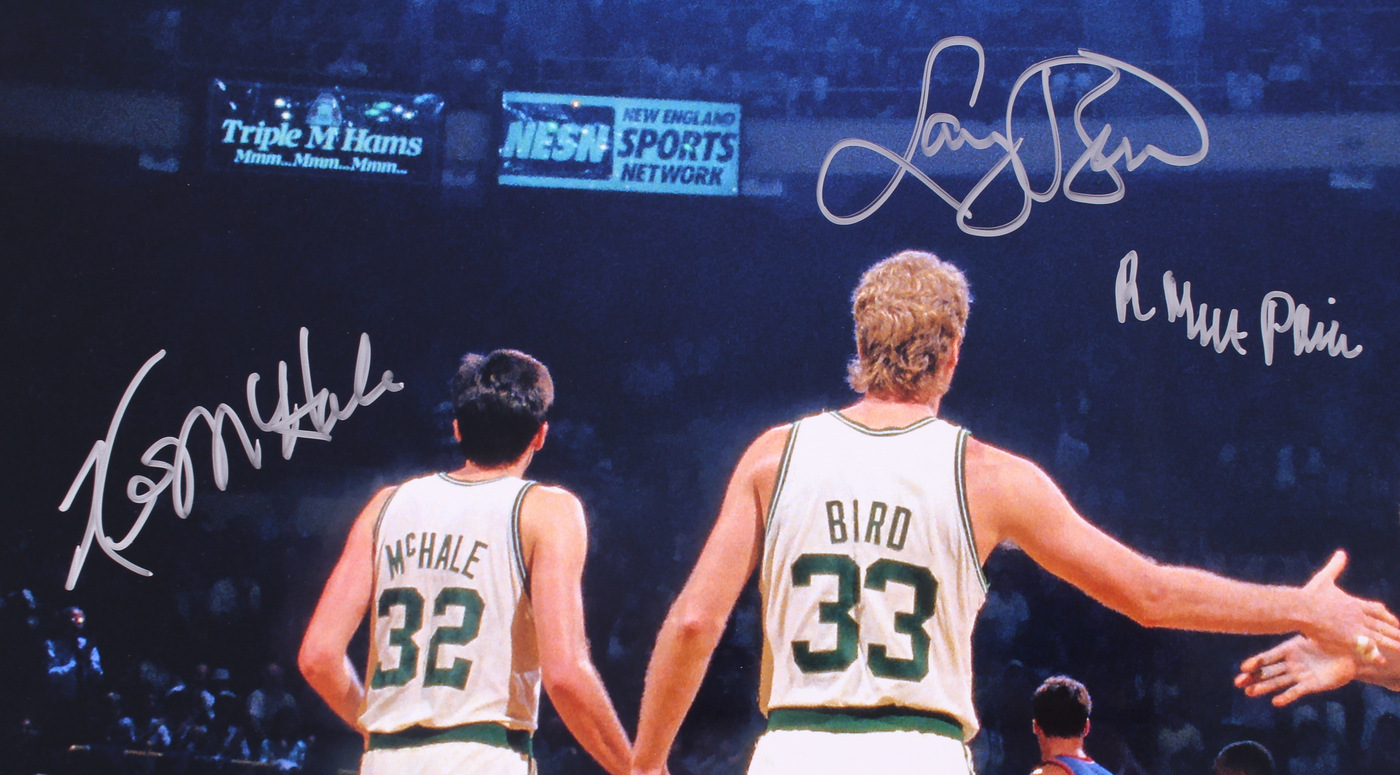 Larry Bird, Kevin McHale & Robert Parish Signed Celtics 16x20 Photo (Schwartz COA & Bird Hologram) at PristineAuction.com Larry Bird, Kevin McHale & Robert Parish Signed Celtics 16x20 Photo (Schwartz COA & Bird Hologram) at PristineAuction.com