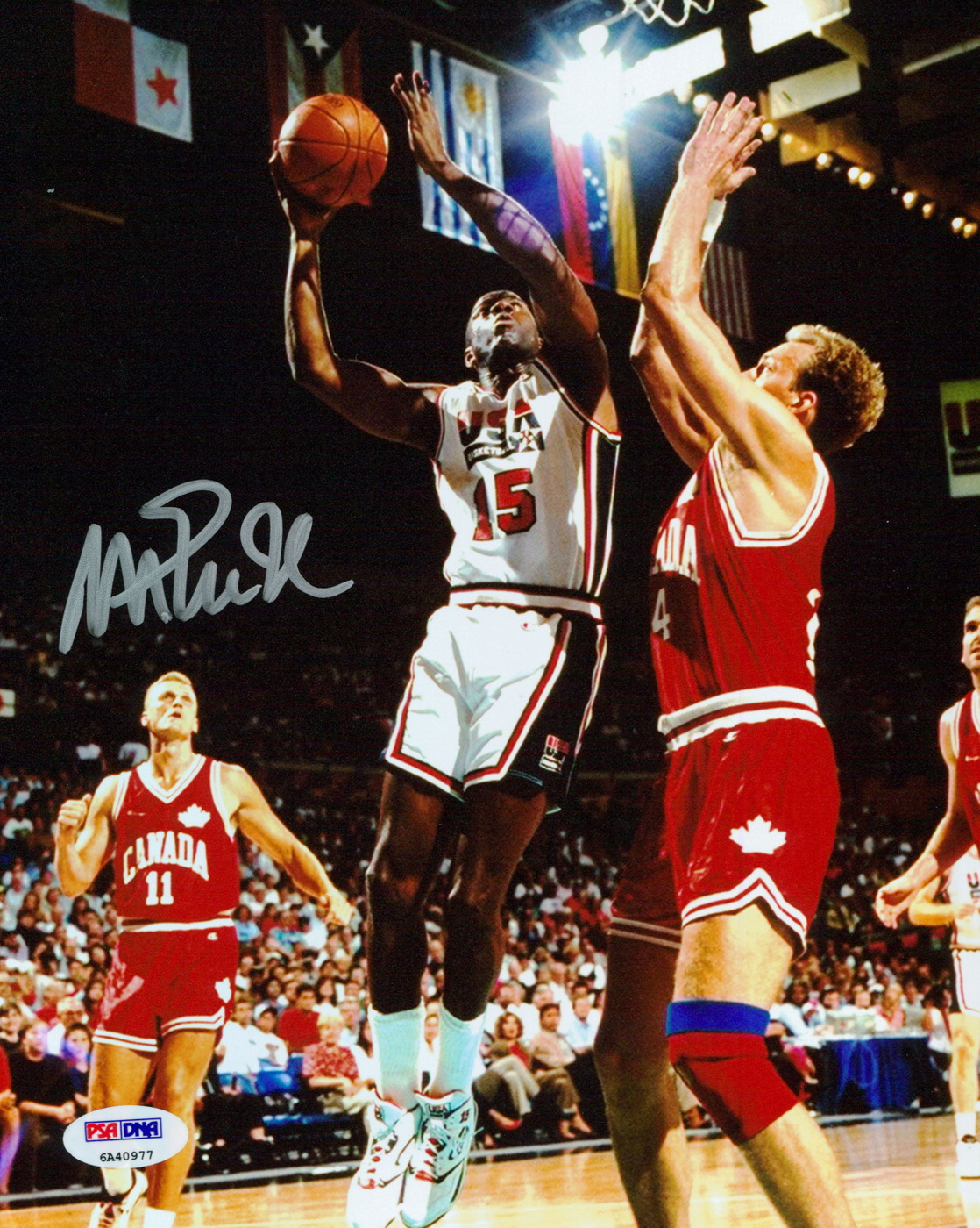 Magic Johnson Signed Team USA "Dream Team" 8x10 Photo (PSA COA) at PristineAuction.com Magic Johnson Signed Team USA "Dream Team" 8x10 Photo (PSA COA) at PristineAuction.com
