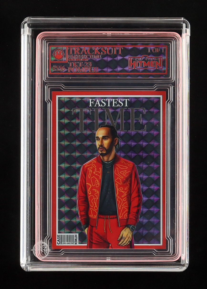 Unique Post Card Lewis Hamilton - Tracksuit - Pompeii - 2026 The Case Hitmen #556 1/1 ...