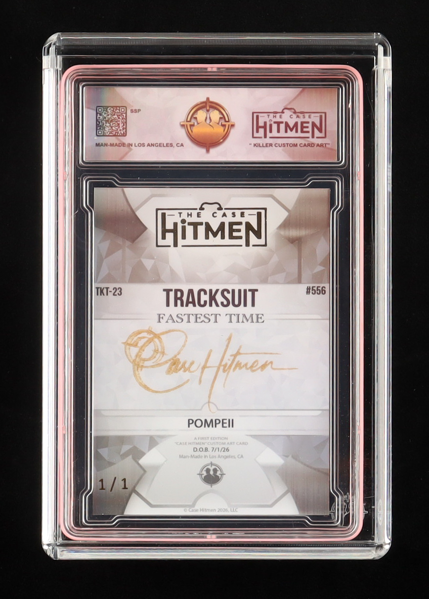 Unique Post Card Lewis Hamilton - Tracksuit - Pompeii - 2026 The Case Hitmen #556 1/1 ...