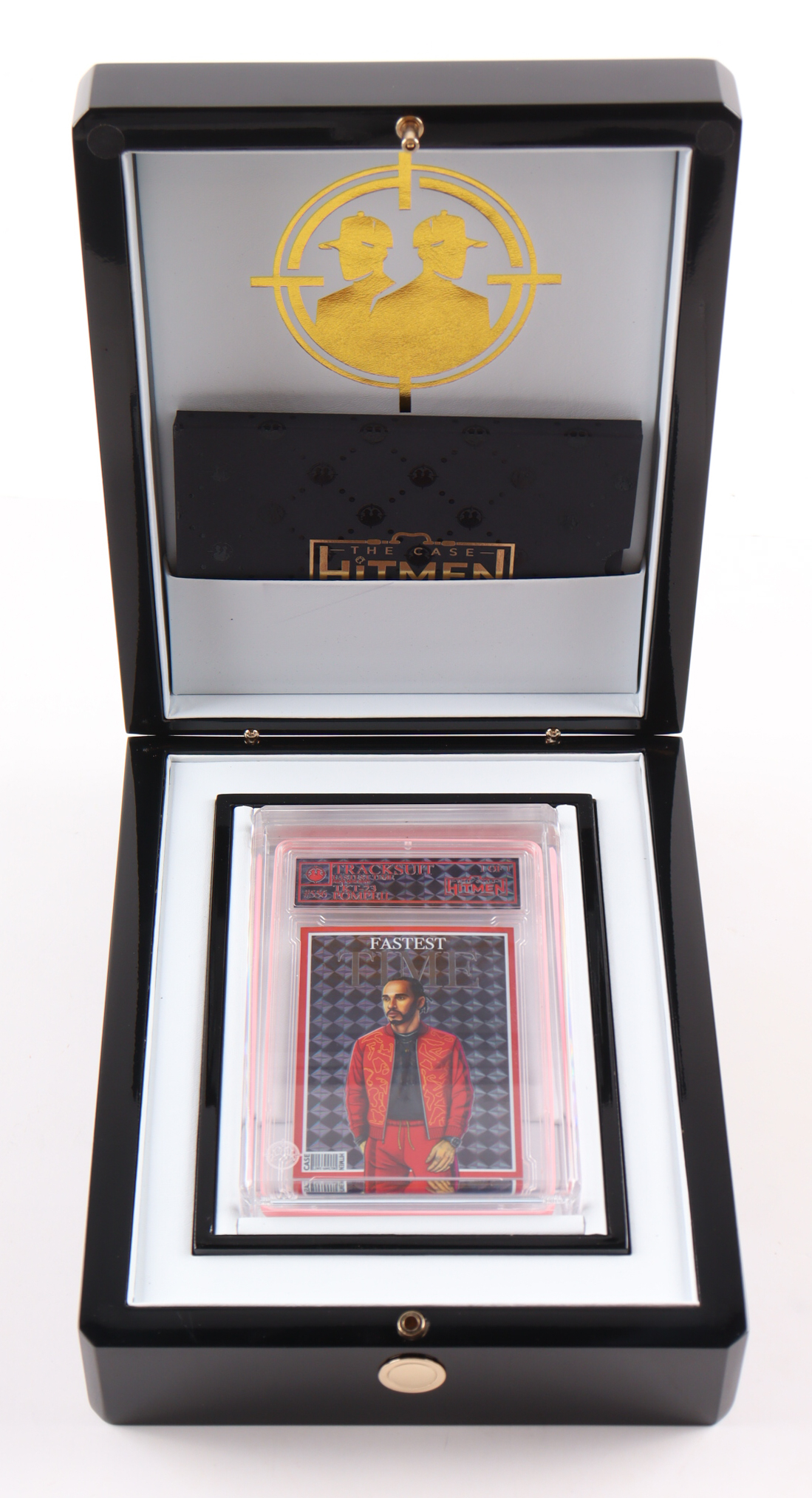 Unique Post Card Lewis Hamilton - Tracksuit - Pompeii - 2026 The Case Hitmen #556 1/1 ...