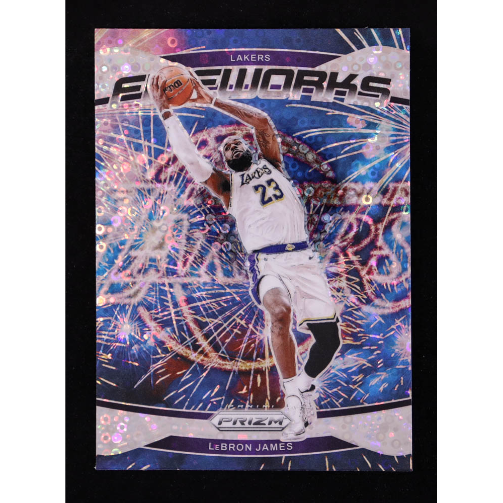 LeBron James 2024-25 Panini Prizm Fireworks Prizms Fast Break #19