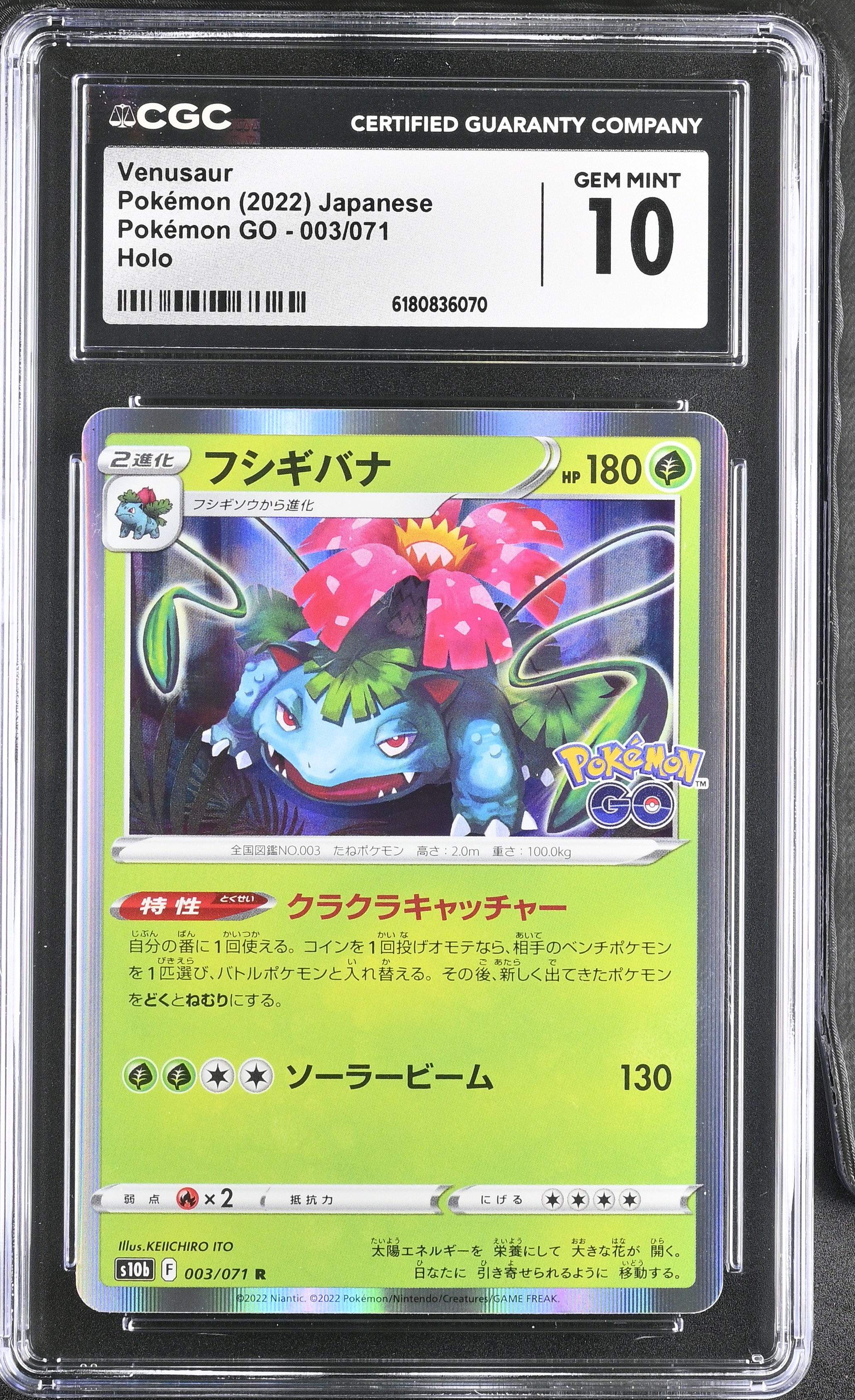 Venusaur 2022 Pokemon Card Game Sword & Shield Pokemon GO Enhanced