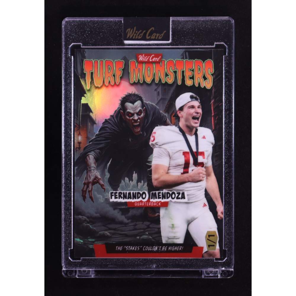 Fernando Mendoza 2025 Wild Card Turf Monsters #TMVP-FM09 RC #1/1