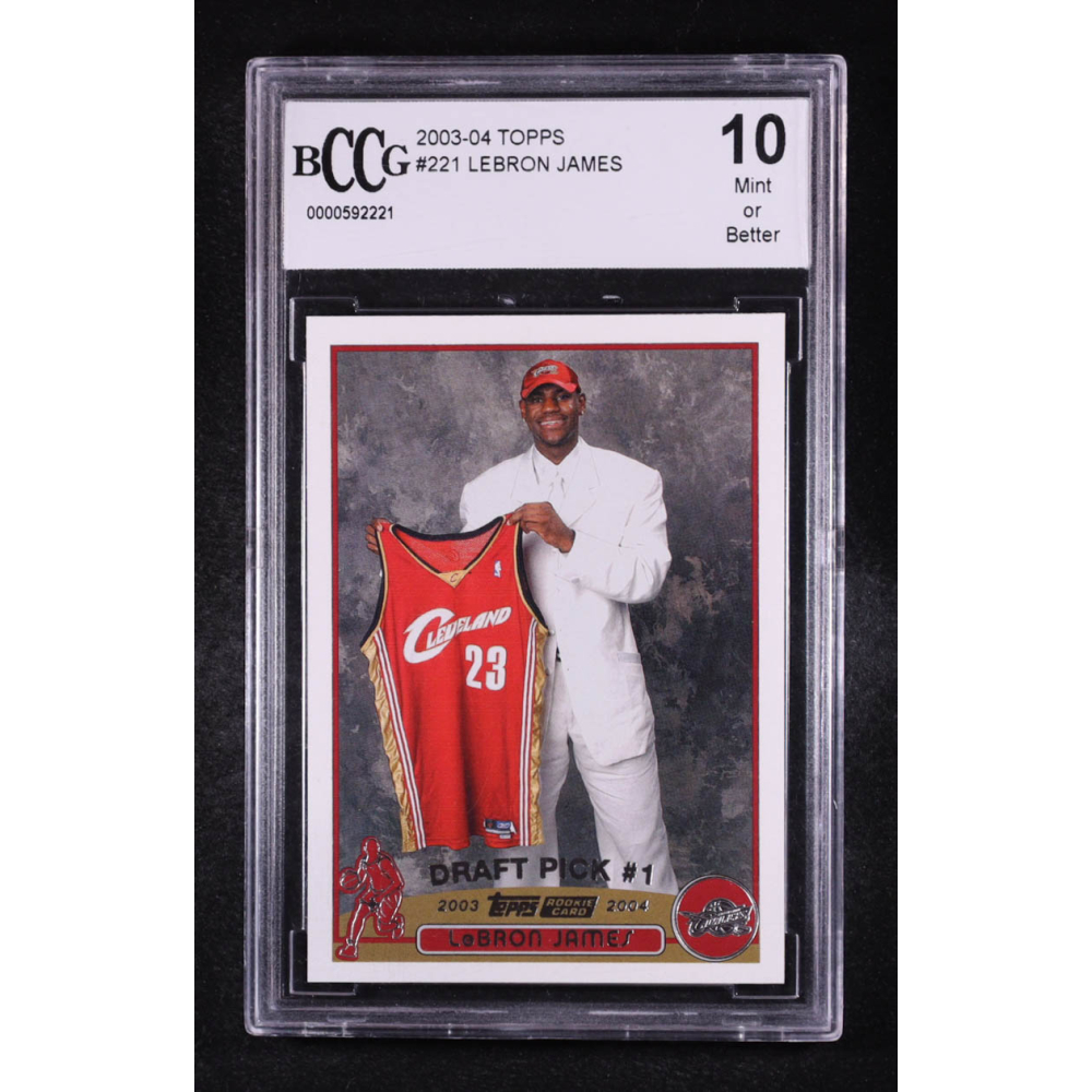 Lebron James 2003-04 Topps #221 RC (BCCG 10) | Pristine Auction