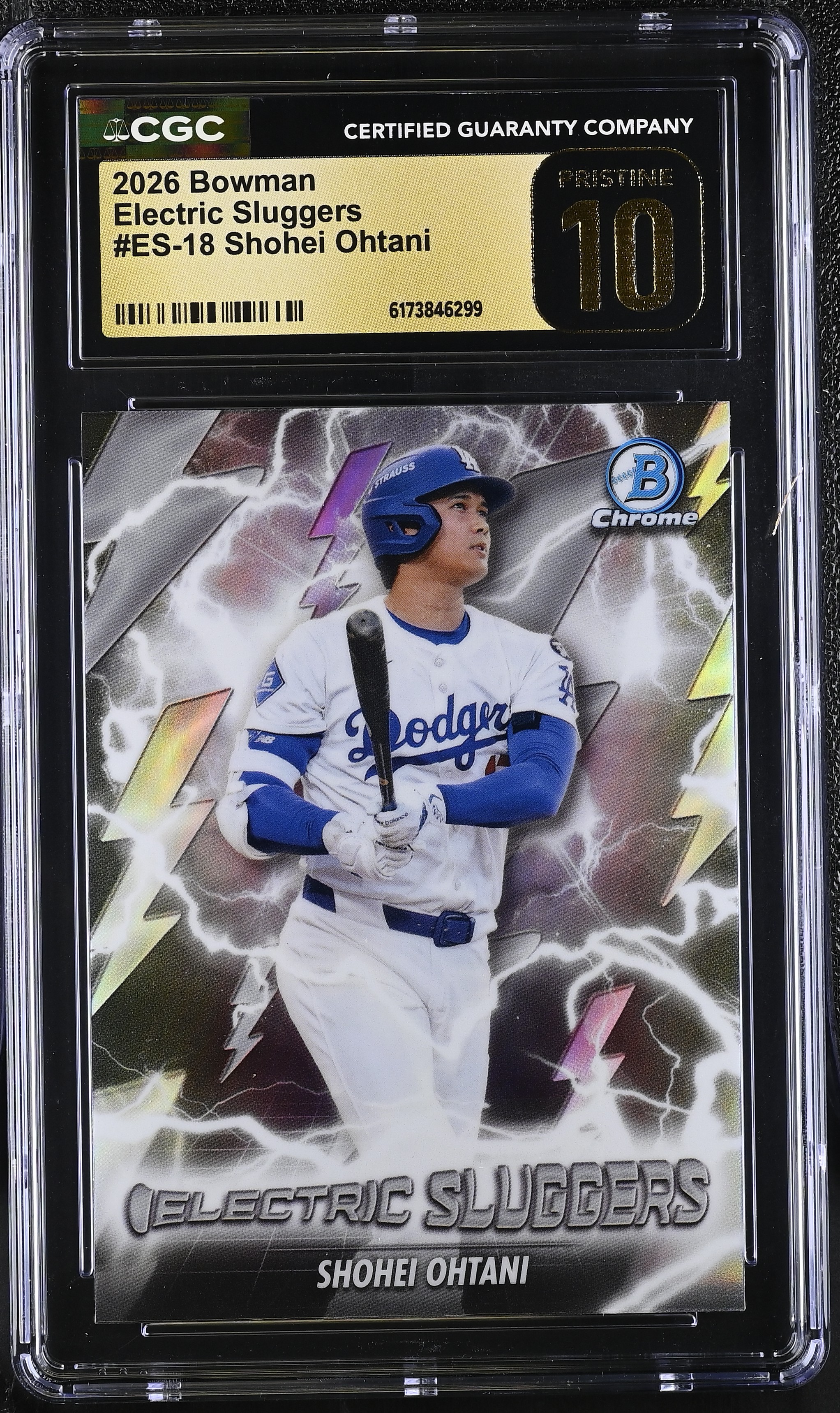 Shohei Ohtani 2026 Bowman Electric Sluggers #18 (CGC 10 | Black Label ...