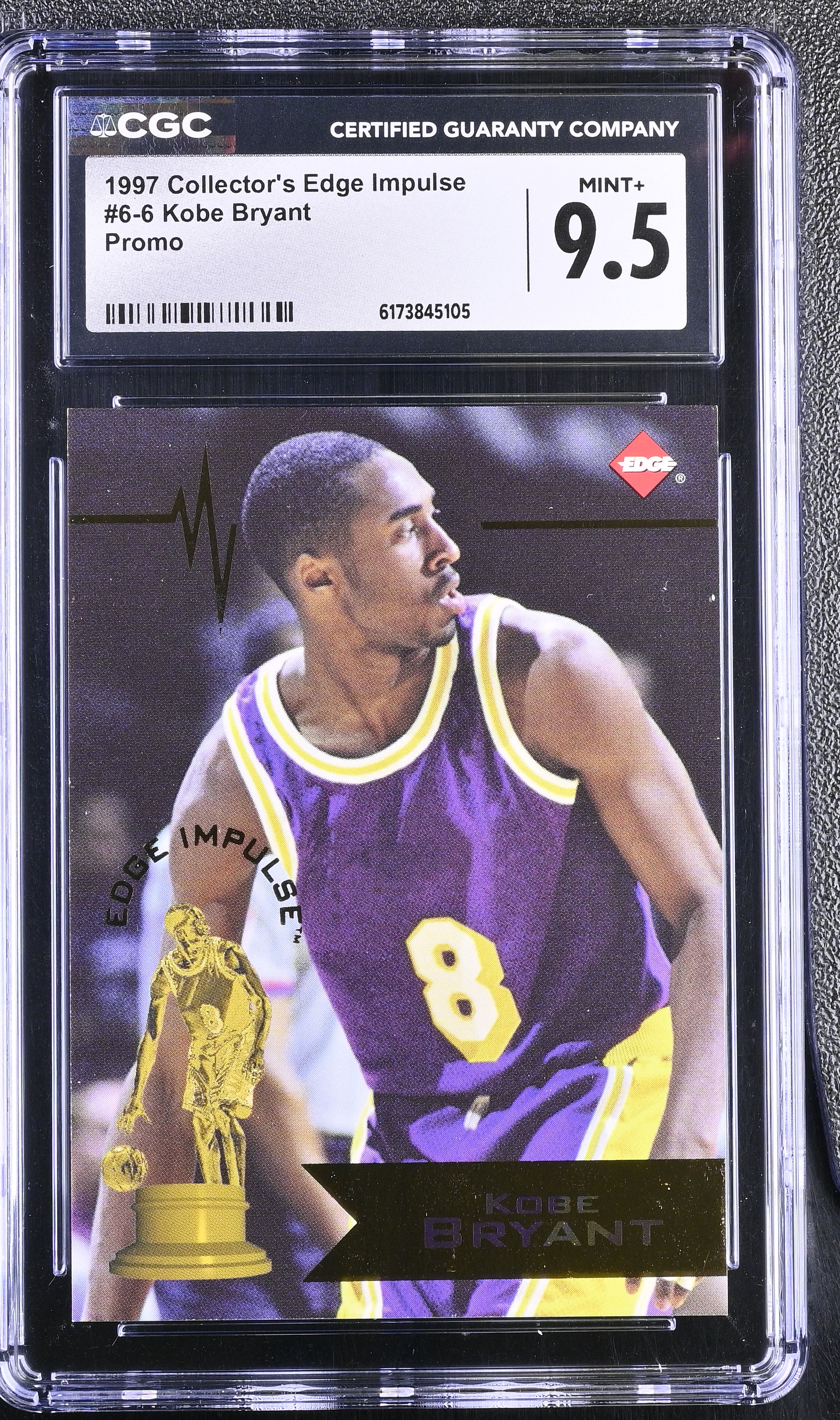 Kobe Bryant 1997 Collector's Edge Impulse Promo #66 (CGC 9.5