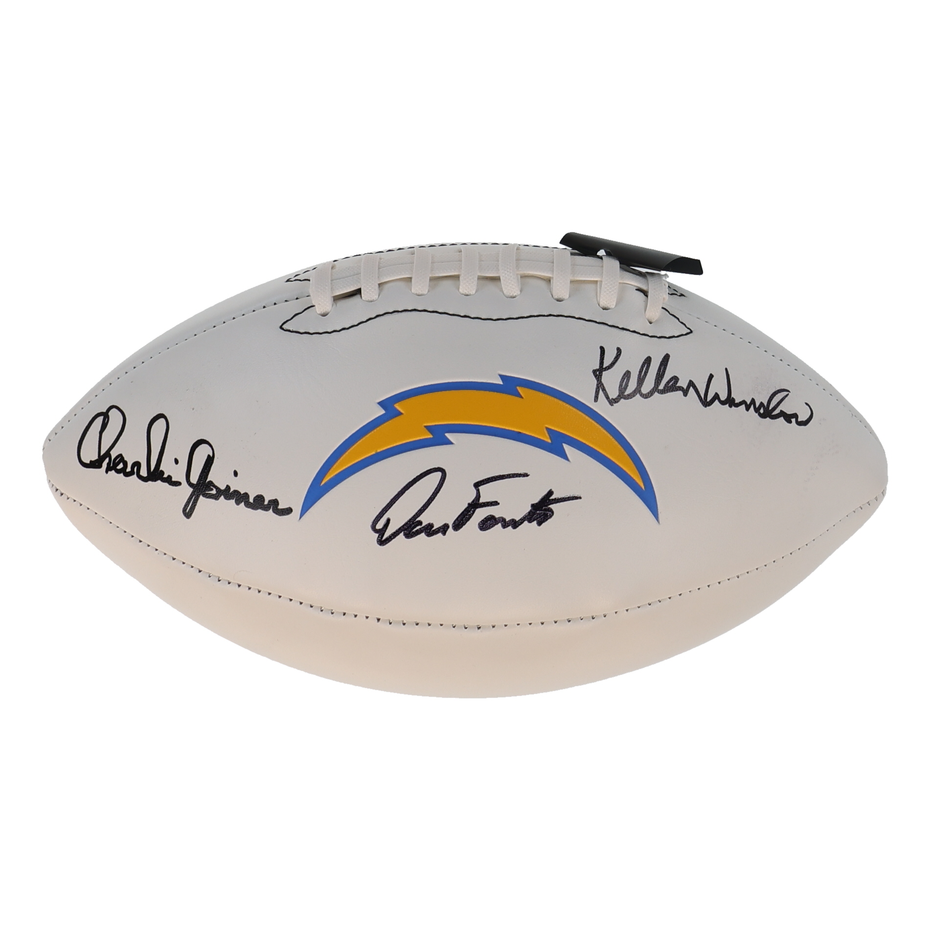 Charlie Joiner, Kellen Winslow & Dan Fouts Signed Chargers Logo ...