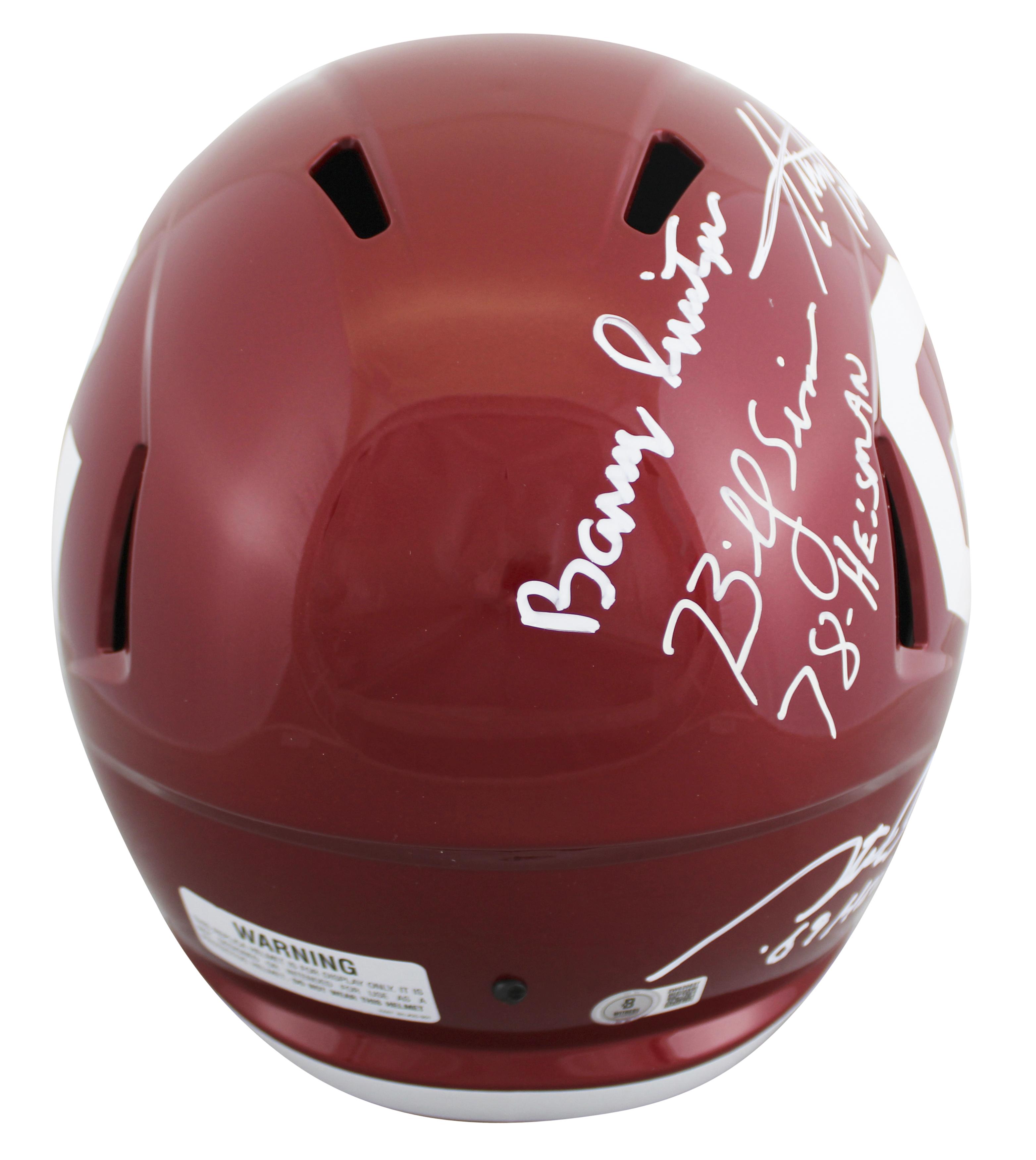 Oklahoma Sooners Legends Full-Size Speed Helmet Signed By (5) with ...