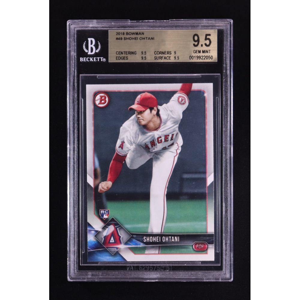 Shohei Ohtani 2018 Bowman #49 RC (BGS 9.5) | Pristine Auction