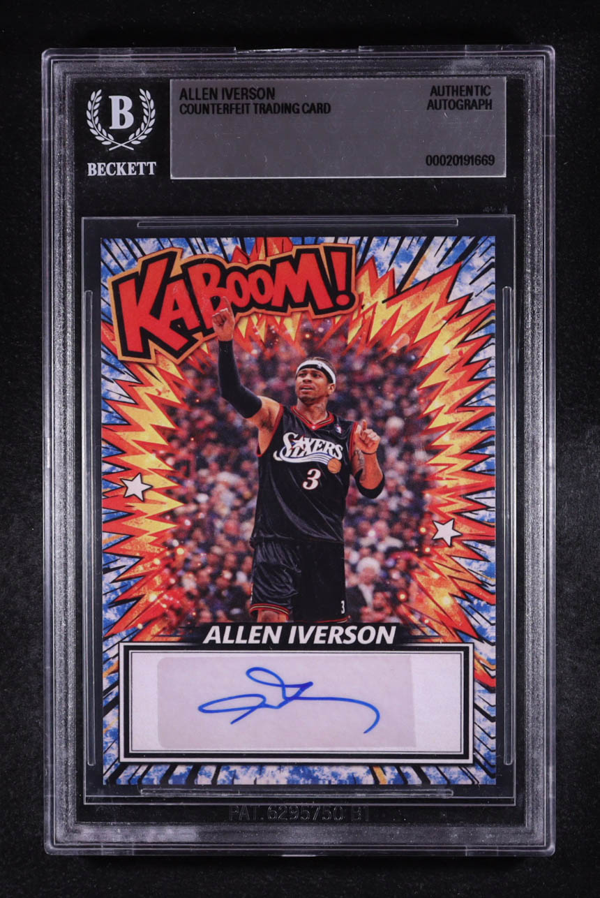 Iverson Racing Allen Iverson Signed Custom Trading Card (BGS) | Pristine Auction