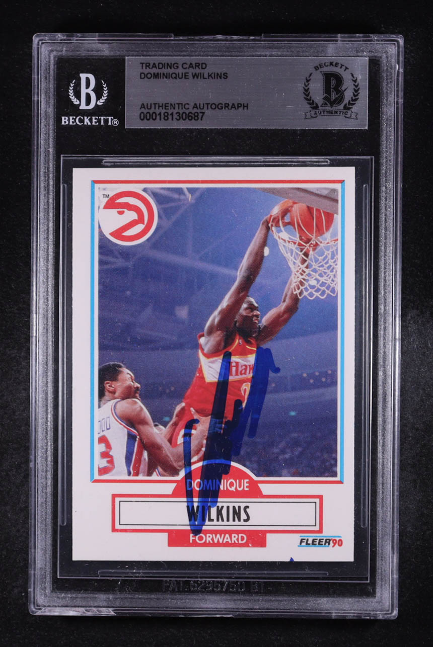 Dominique Wilkins Signed 1990-91 Fleer #6 (BGS) | Pristine Auction