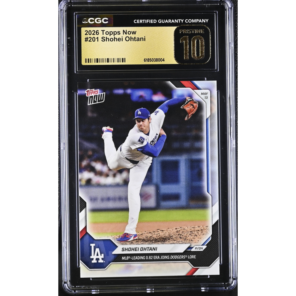 Shohei Ohtani 2026 Topps Now #201 (CGC 10 | Black Label) | Pristine Auction