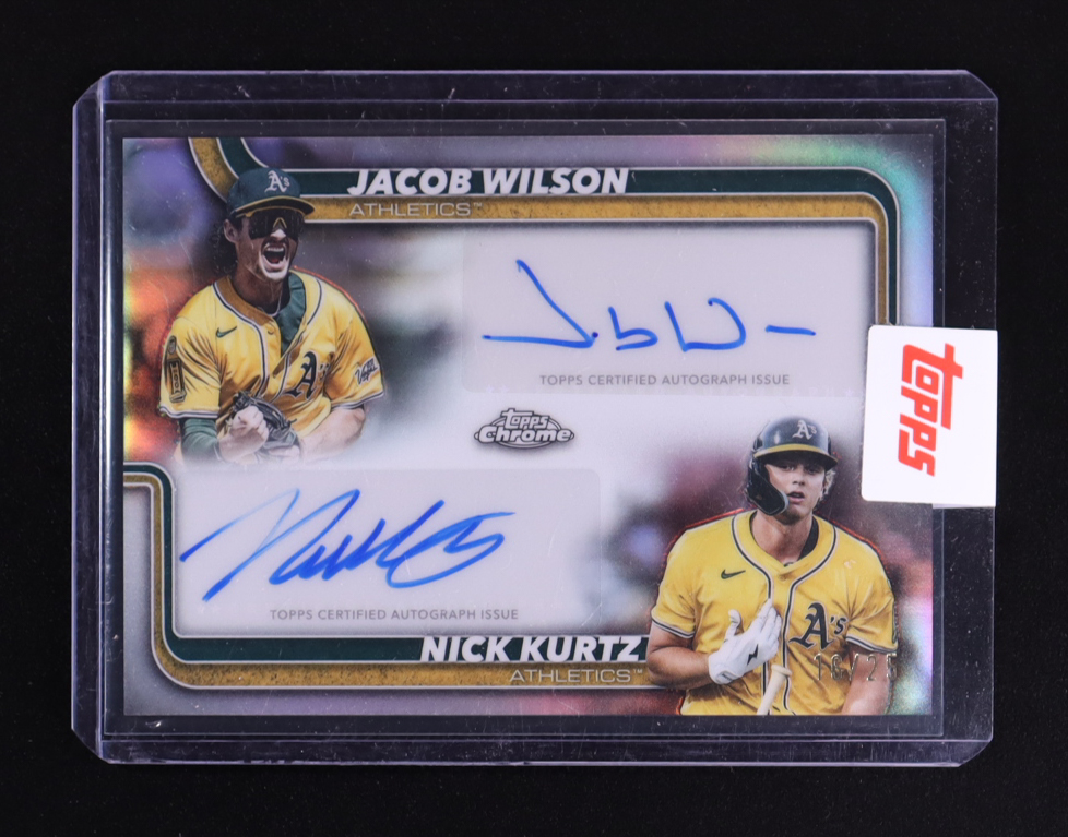 Nick Kurtz / Jacob Wilson 2025 Topps Chrome Update Dual Autographs