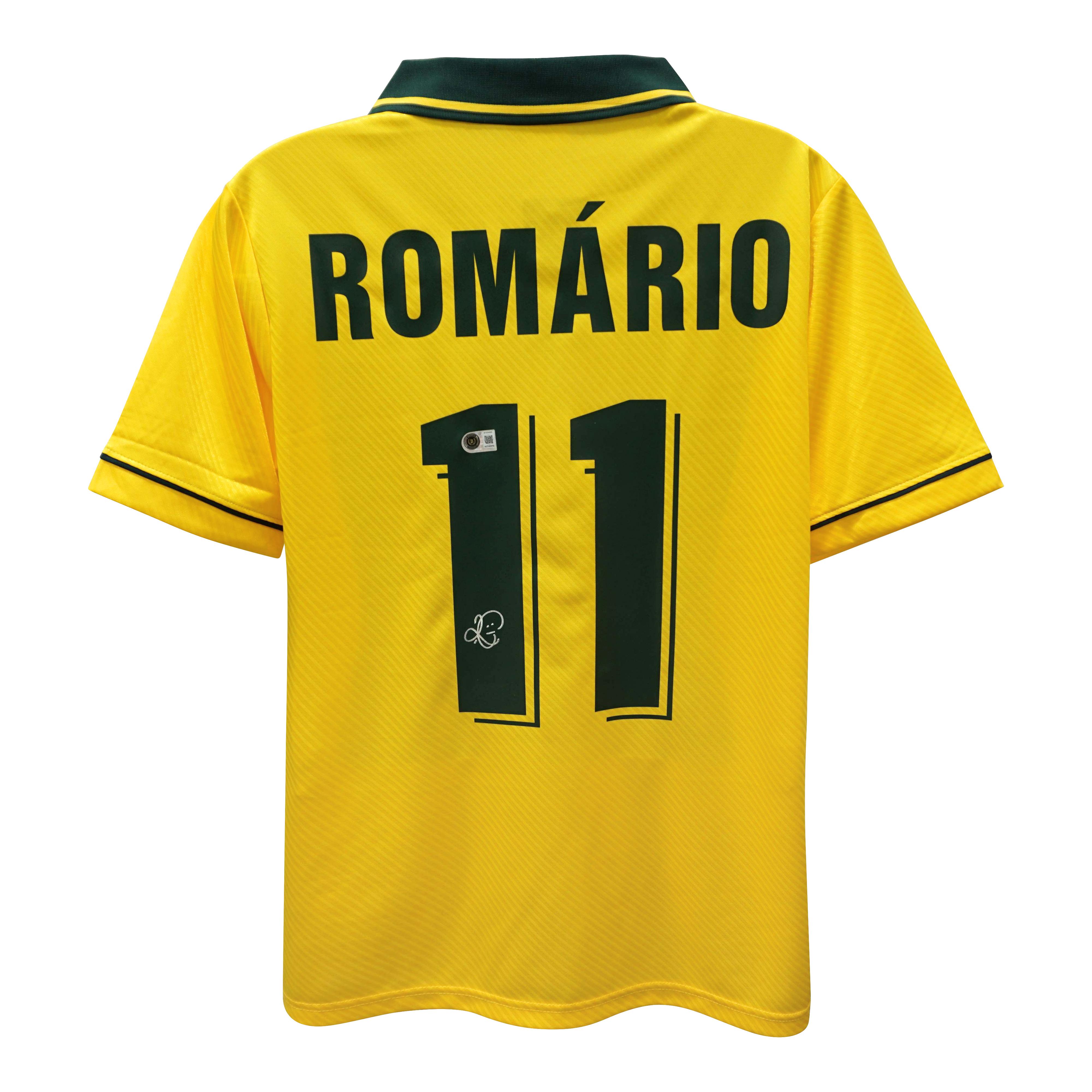 R*。様 Figure umbro Romario Signed Brazil National Team Umbro Authentic Jersey