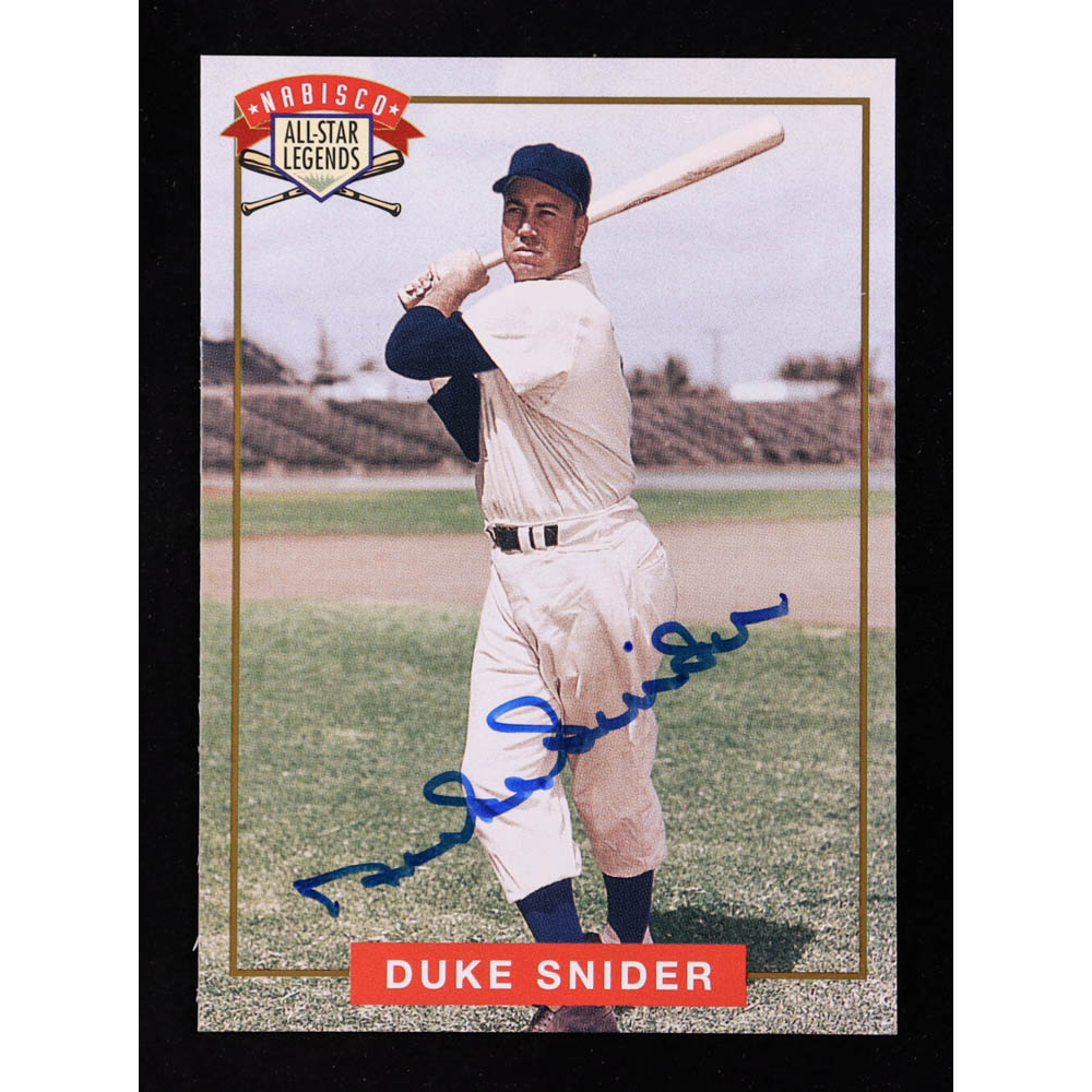 Duke Snider 1994 Nabisco All Star Legends Autographs #NNO | Pristine ...