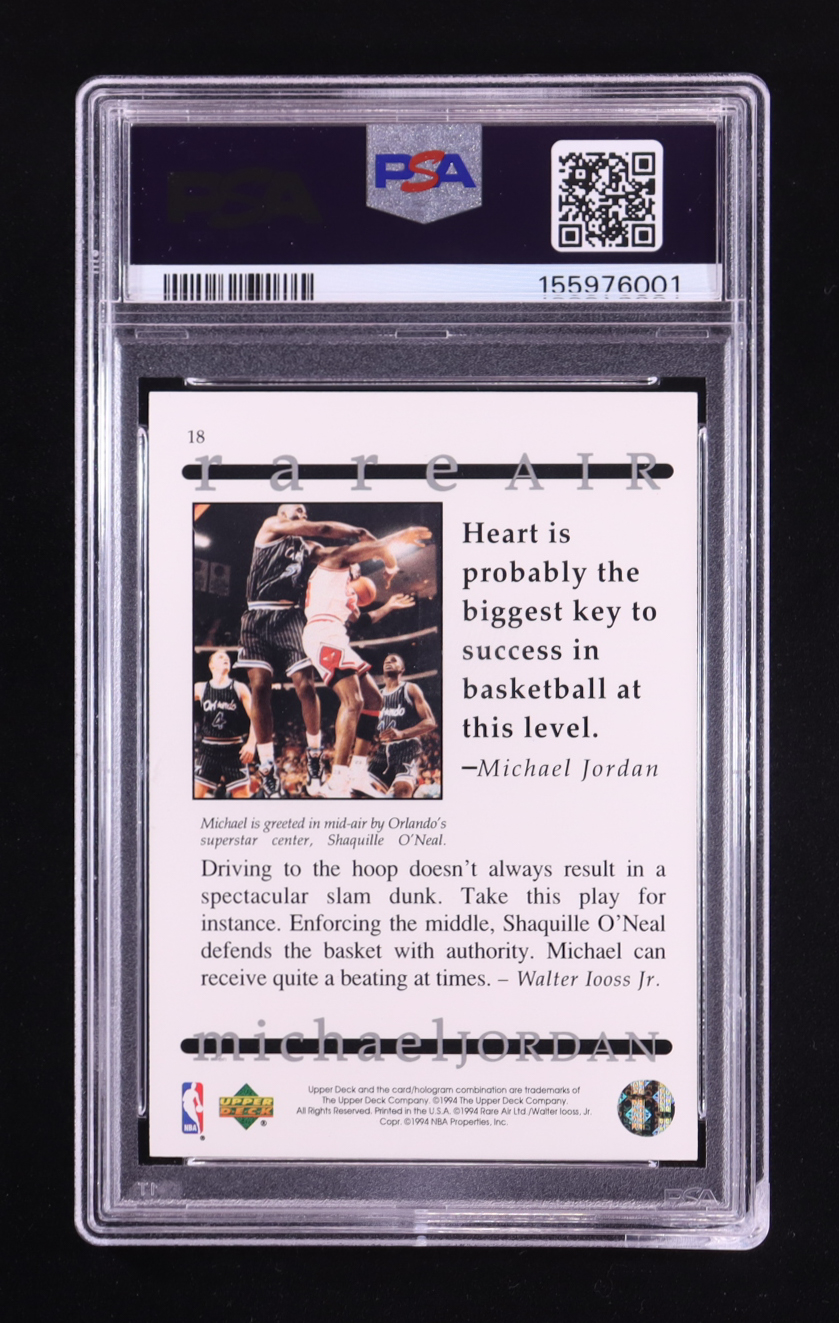 Michael Jordan 1994 Upper Deck Jordan Rare Air #18 (PSA 9