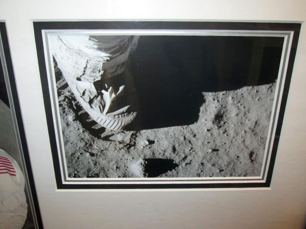 Neil Armstrong Signed NASA 25x21 Custom Framed Photo Display (JSA LOA) at PristineAuction.com Neil Armstrong Signed NASA 25x21 Custom Framed Photo Display (JSA LOA) at PristineAuction.com