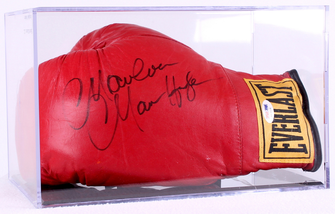 Marvelous Marvin Hagler Signed Everlast Boxing Glove with Display Case (PSA COA) at PristineAuction.com Marvelous Marvin Hagler Signed Everlast Boxing Glove with Display Case (PSA COA) at PristineAuction.com