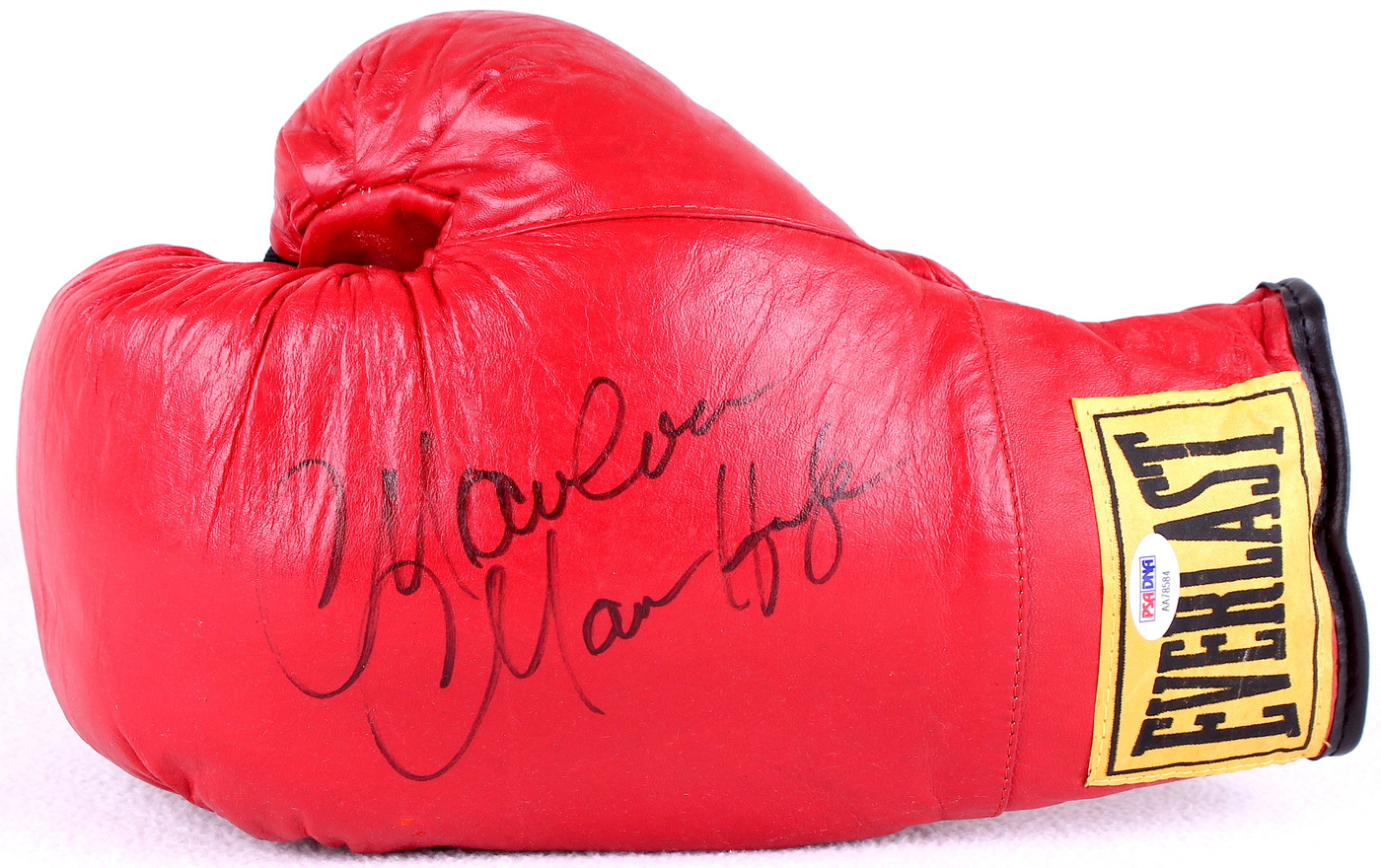Marvelous Marvin Hagler Signed Everlast Boxing Glove with Display Case (PSA COA) at PristineAuction.com Marvelous Marvin Hagler Signed Everlast Boxing Glove with Display Case (PSA COA) at PristineAuction.com