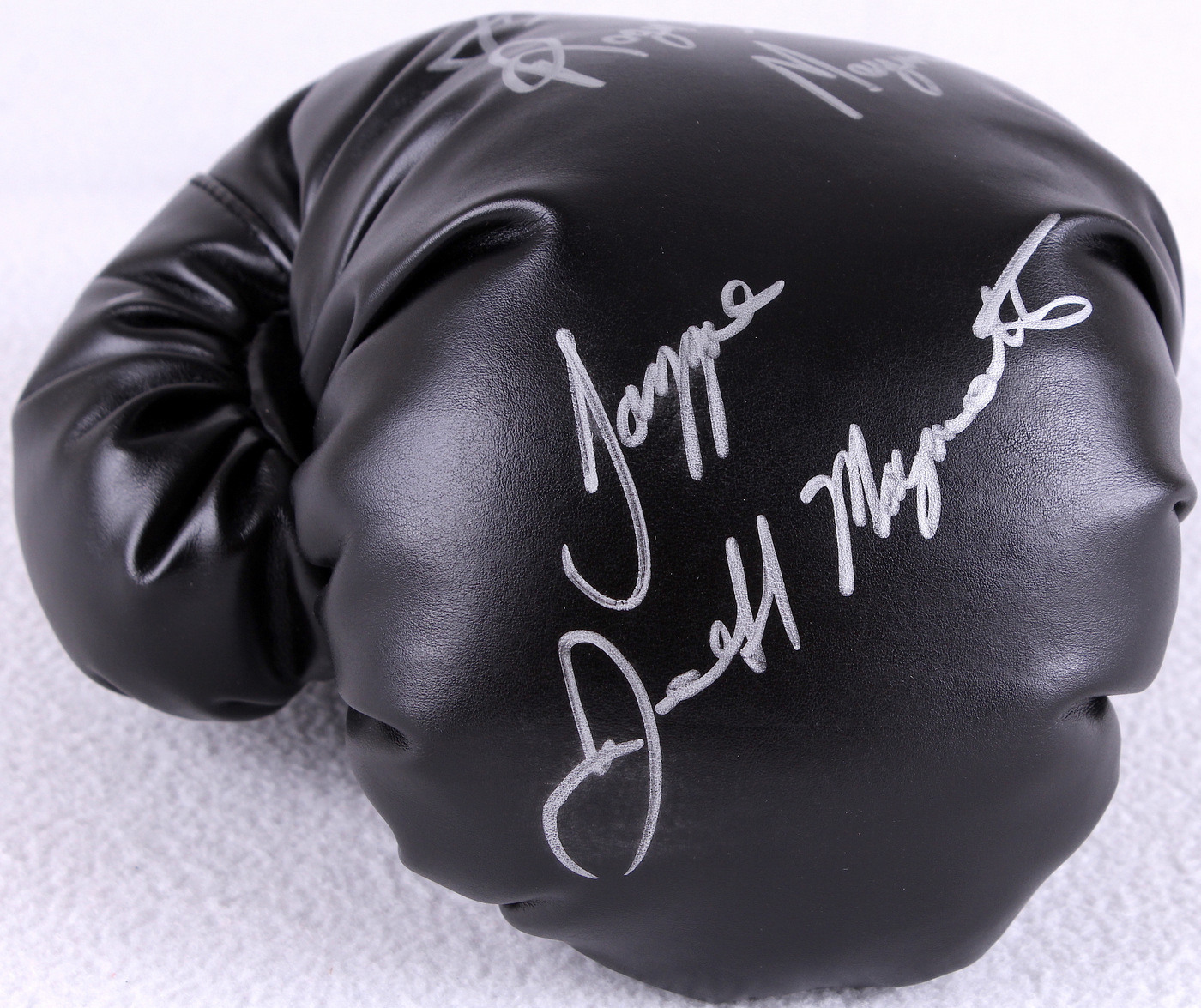 Floyd Mayweather Sr, Roger "Black Mamba" Mayweather, & Jeff "Jazzy" Mayweather Signed Black Everlast Boxing Glove (JSA COA) at PristineAuction.com Floyd Mayweather Sr, Roger "Black Mamba" Mayweather, & Jeff "Jazzy" Mayweather Signed Black Everlast Boxing Glove (JSA COA) at PristineAuction.com