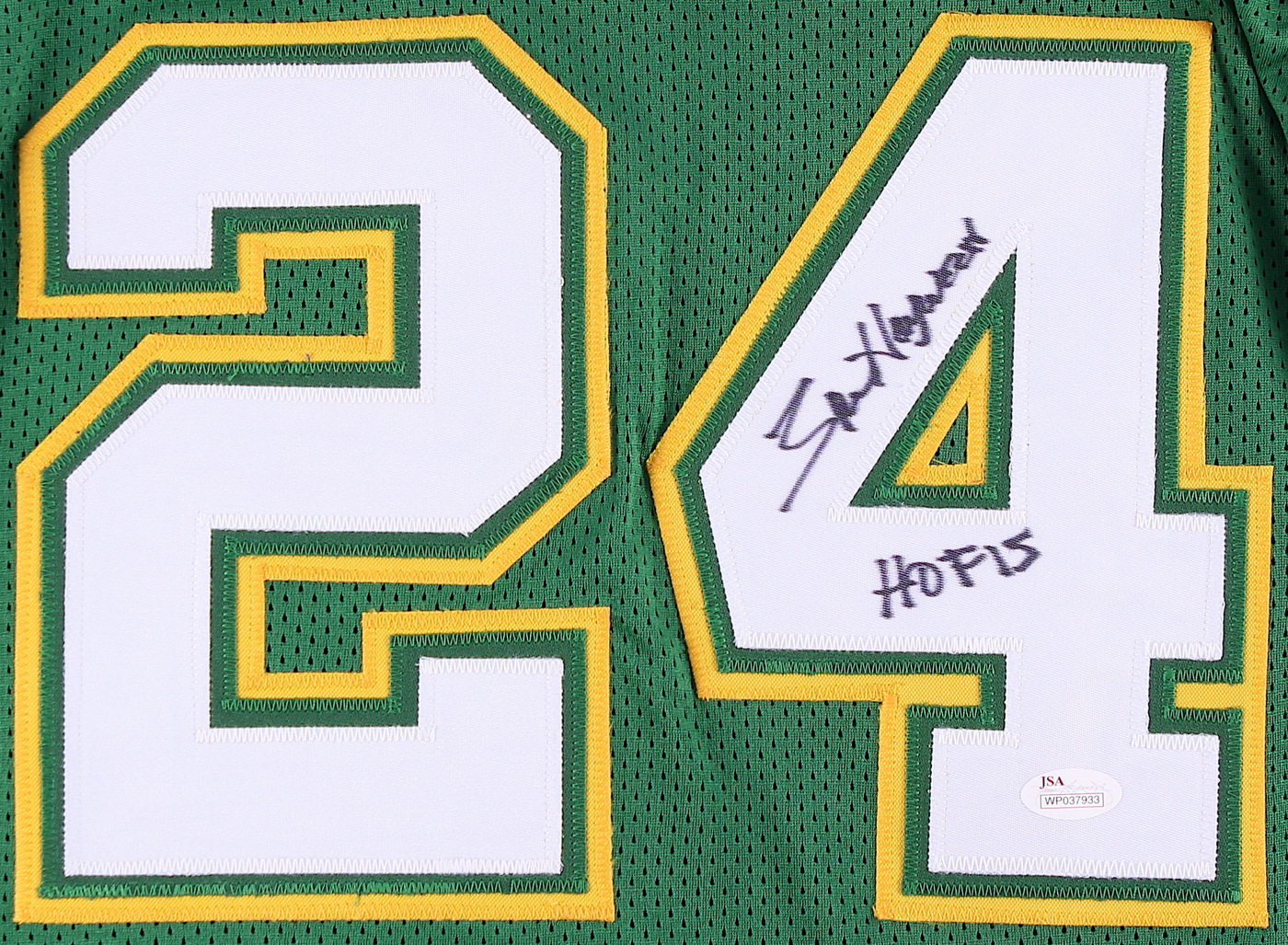 Spencer Haywood Signed SuperSonics Jersey Inscribed "HOF 15" (JSA COA) at PristineAuction.com Spencer Haywood Signed SuperSonics Jersey Inscribed "HOF 15" (JSA COA) at PristineAuction.com