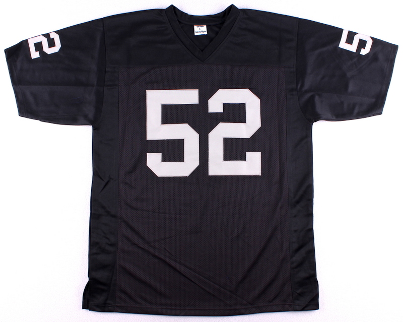 Khalil Mack Raiders On-Field Style Custom Stitched Jersey (Size XL) at PristineAuction.com Khalil Mack Raiders On-Field Style Custom Stitched Jersey (Size XL) at PristineAuction.com