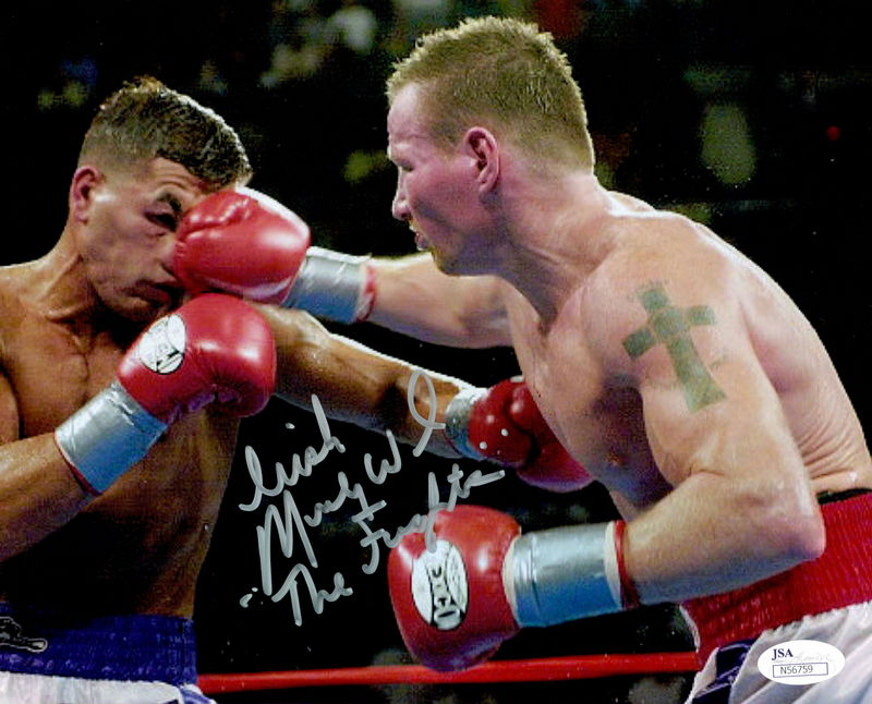 Mickey Ward Signed 8x10 Photo Inscribed "Irish" & "The Fighter" (JSA COA) at PristineAuction.com Mickey Ward Signed 8x10 Photo Inscribed "Irish" & "The Fighter" (JSA COA) at PristineAuction.com