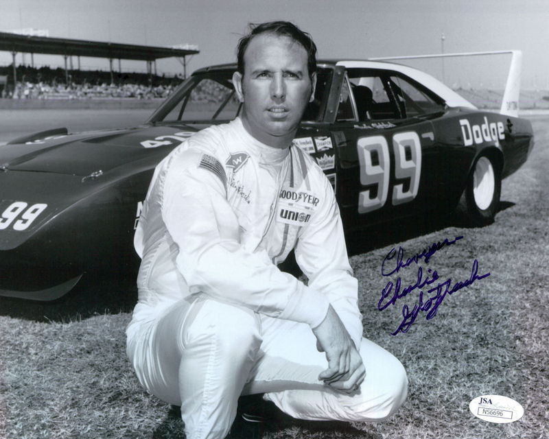 "Chargin'" Charlie Glotzbach Signed NASCAR 8x10 Photo (JSA COA) at PristineAuction.com "Chargin'" Charlie Glotzbach Signed NASCAR 8x10 Photo (JSA COA) at PristineAuction.com