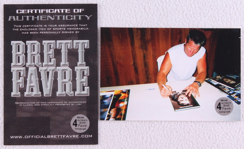 Brett Favre Signed "The Tribute" Sports Illustrated Hardcover Book (Favre COA) at PristineAuction.com Brett Favre Signed "The Tribute" Sports Illustrated Hardcover Book (Favre COA) at PristineAuction.com