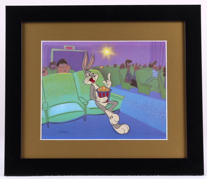 Bugs Bunny 13x15 Custom Framed Animation Serigraph Cel Display at PristineAuction.com Bugs Bunny 13x15 Custom Framed Animation Serigraph Cel Display at PristineAuction.com