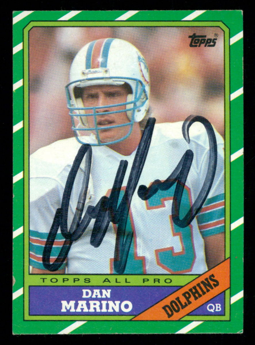 Dan Marino Signed 1986 Topps #45 (JSA COA) at PristineAuction.com Dan Marino Signed 1986 Topps #45 (JSA COA) at PristineAuction.com