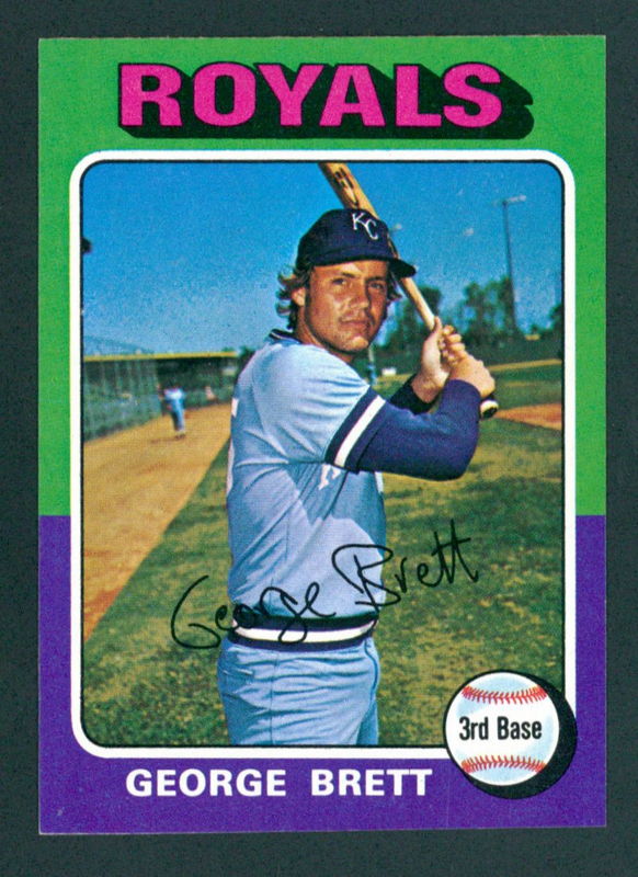 George Brett 1975 Topps Mini #228 RC at PristineAuction.com George Brett 1975 Topps Mini #228 RC at PristineAuction.com
