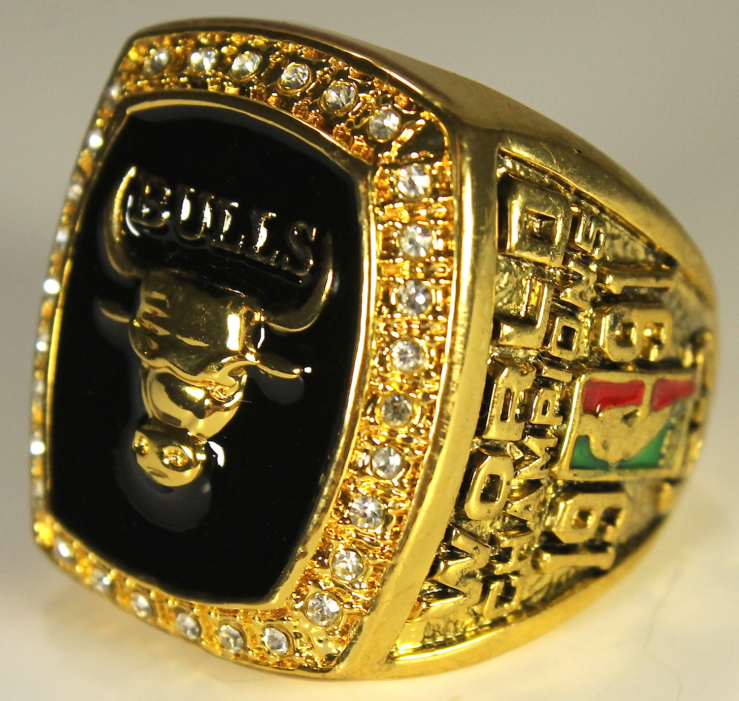 Mj With Rings Michael Jordan Chicago Bulls High Quality Replica 1991 NBA World ...