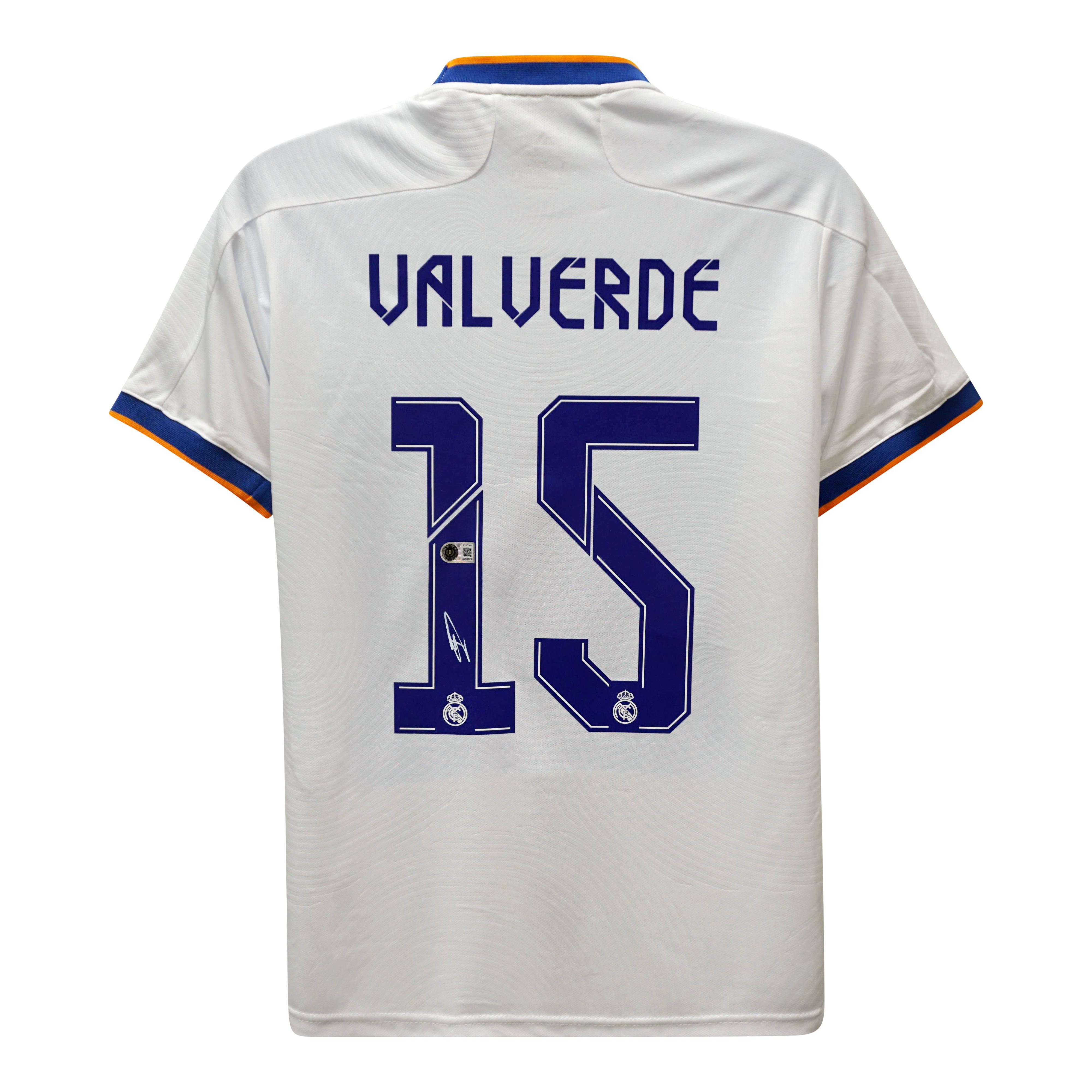 Federico Valverde Signed Real Madrid Adidas Jersey (Beckett) | Pristine ...