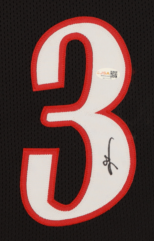 Iverson Racing Allen Iverson Signed Custom Framed Jersey Display (JSA) | Pristine Auction