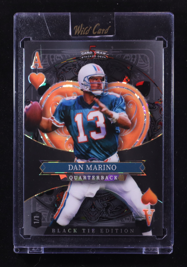Dリーグトレカ　dip BATTLES MARIN レア Dan Marino 2026 Wild Card 5 Card Draw Stacked Deck Black Tie