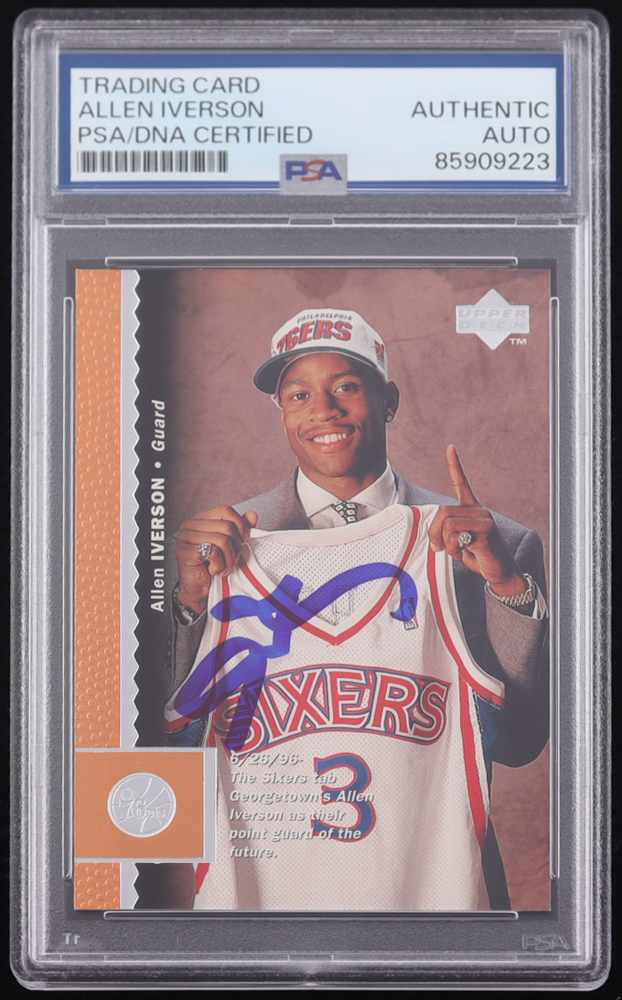 Iverson Racing Allen Iverson Signed 1996-97 Upper Deck #91 RC (PSA) | Pristine Auction