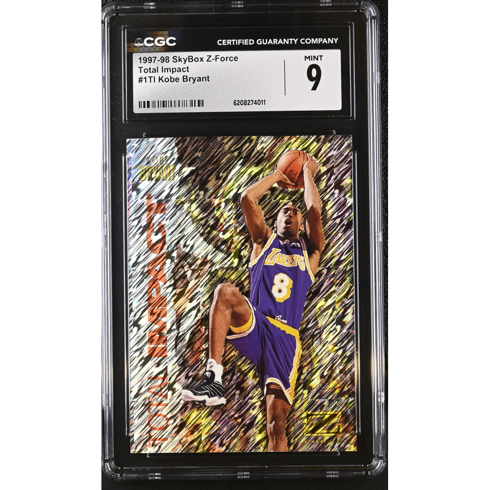 Kobe Bryant 1997-98 Skybox Z-force Total Impact #1TI (CGC 9