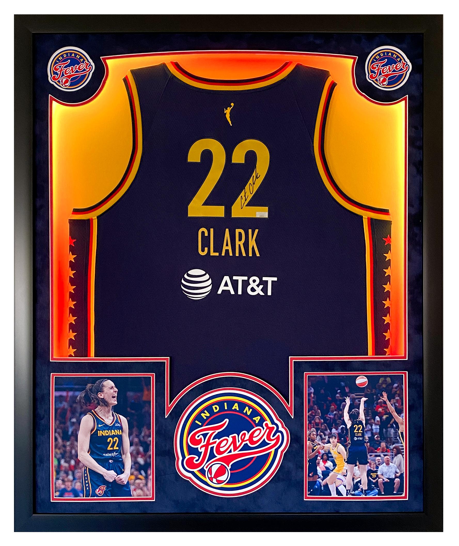 Caitlin Clark Signed Iowa Hawkeyes Custom Framed Jersey Display with ...