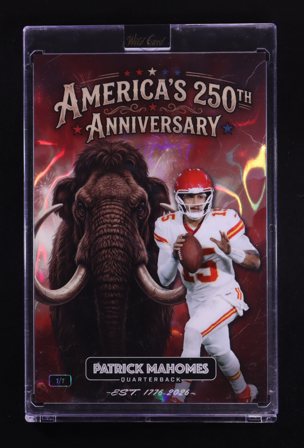 Patrick Mahomes 2026 Wild Card Dino-Might America's 250th Anniversary ...