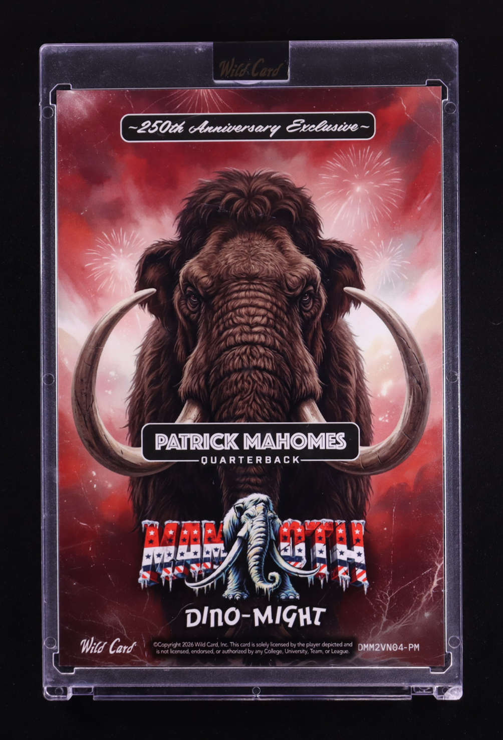 Patrick Mahomes 2026 Wild Card Dino-Might America's 250th Anniversary ...