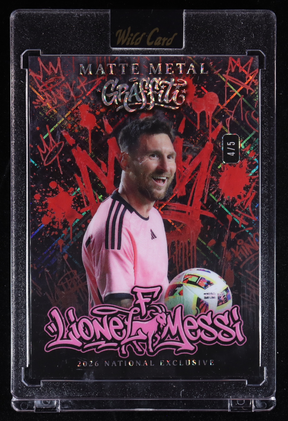 Lionel Messi 2026 Wild Card Matte Metal Graffiti Cross Hatch #LM #4/5 ...