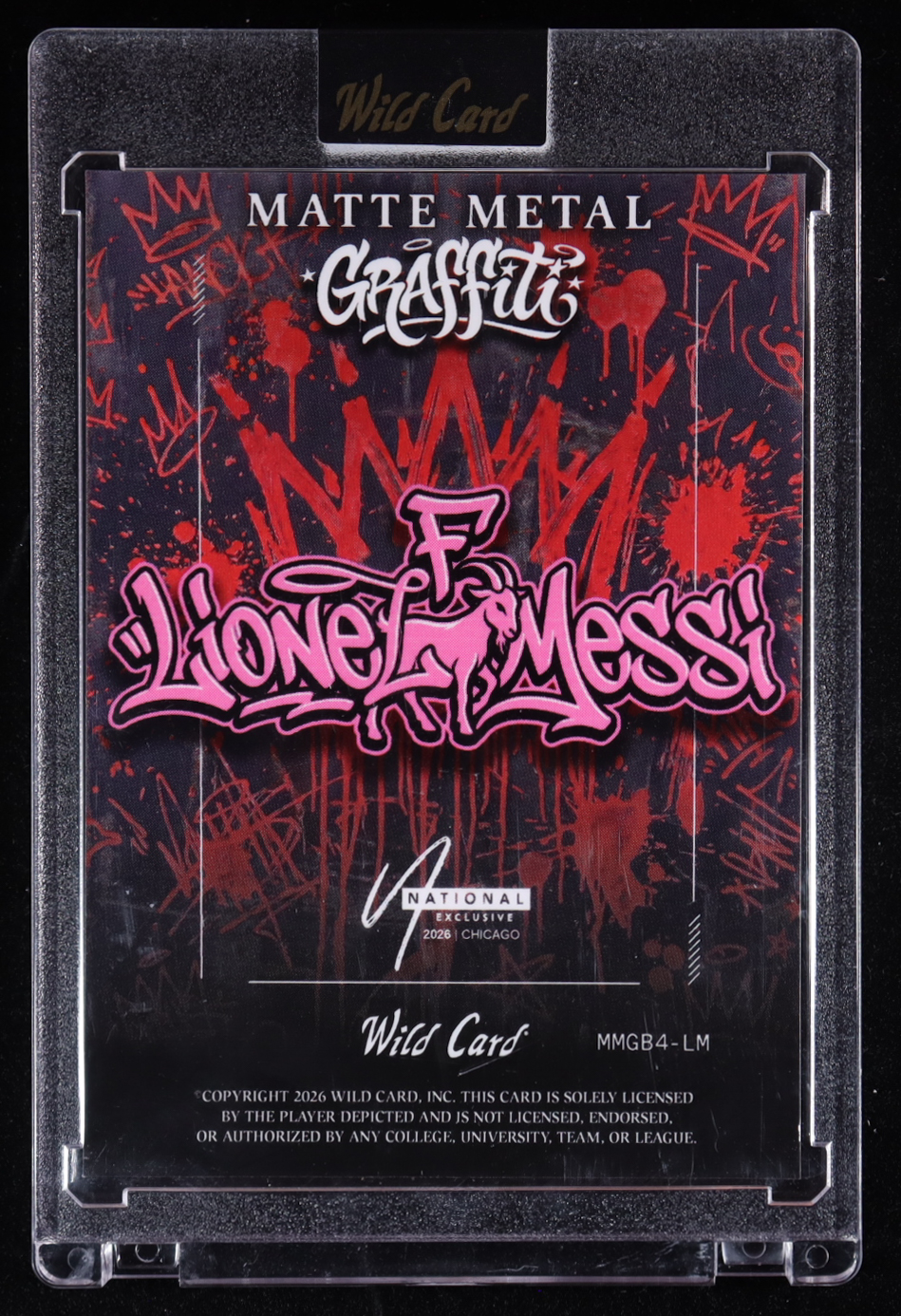 Lionel Messi 2026 Wild Card Matte Metal Graffiti Cross Hatch #LM #4/5 ...