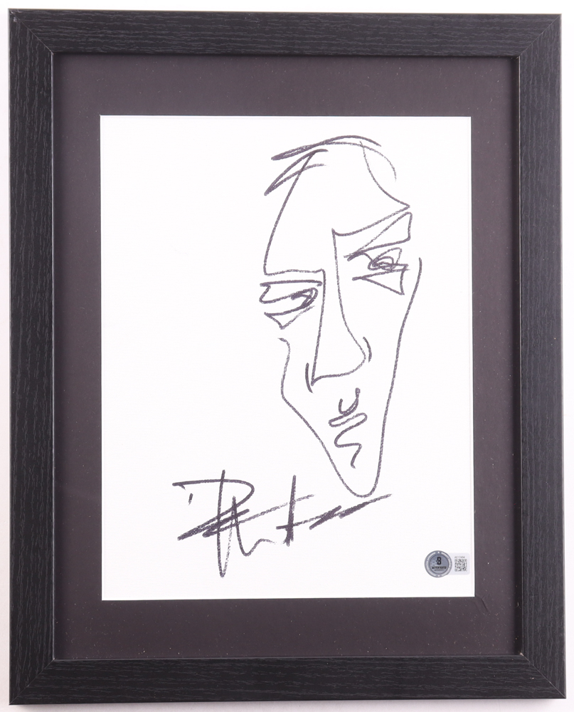 Dave Matthews Signed Custom Framed Sketch Display (Beckett) | Pristine ...