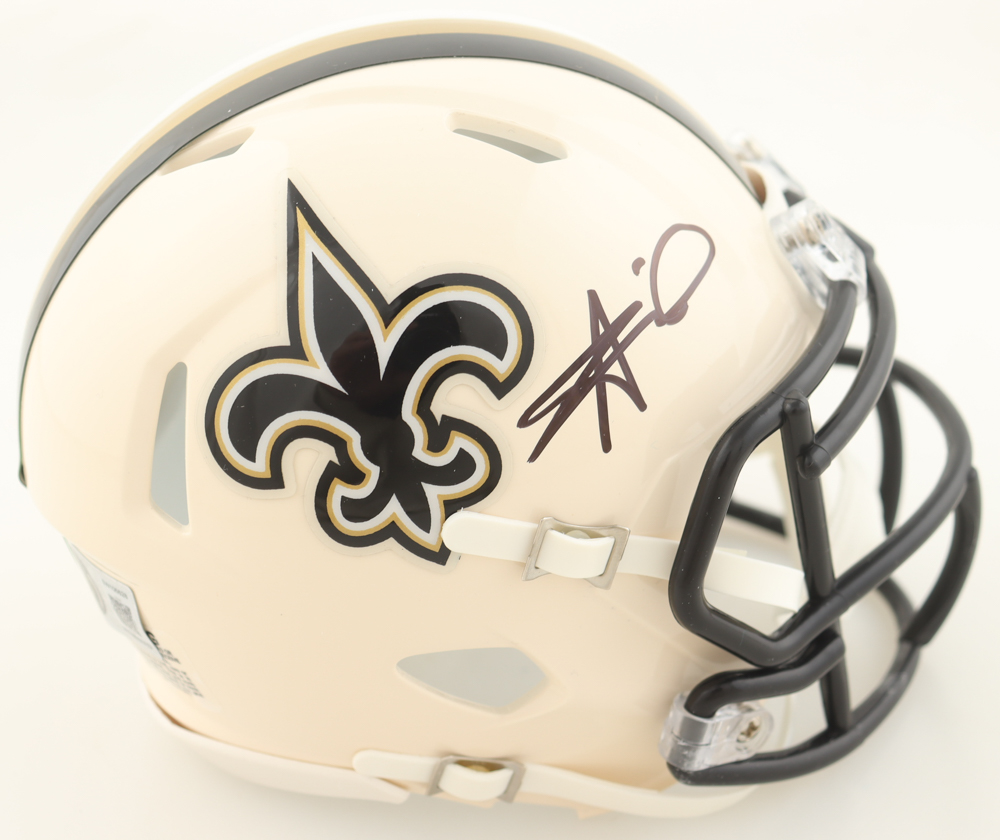 Alvin Kamara Signed Saints Retro Alternate Speed Mini Helmet
