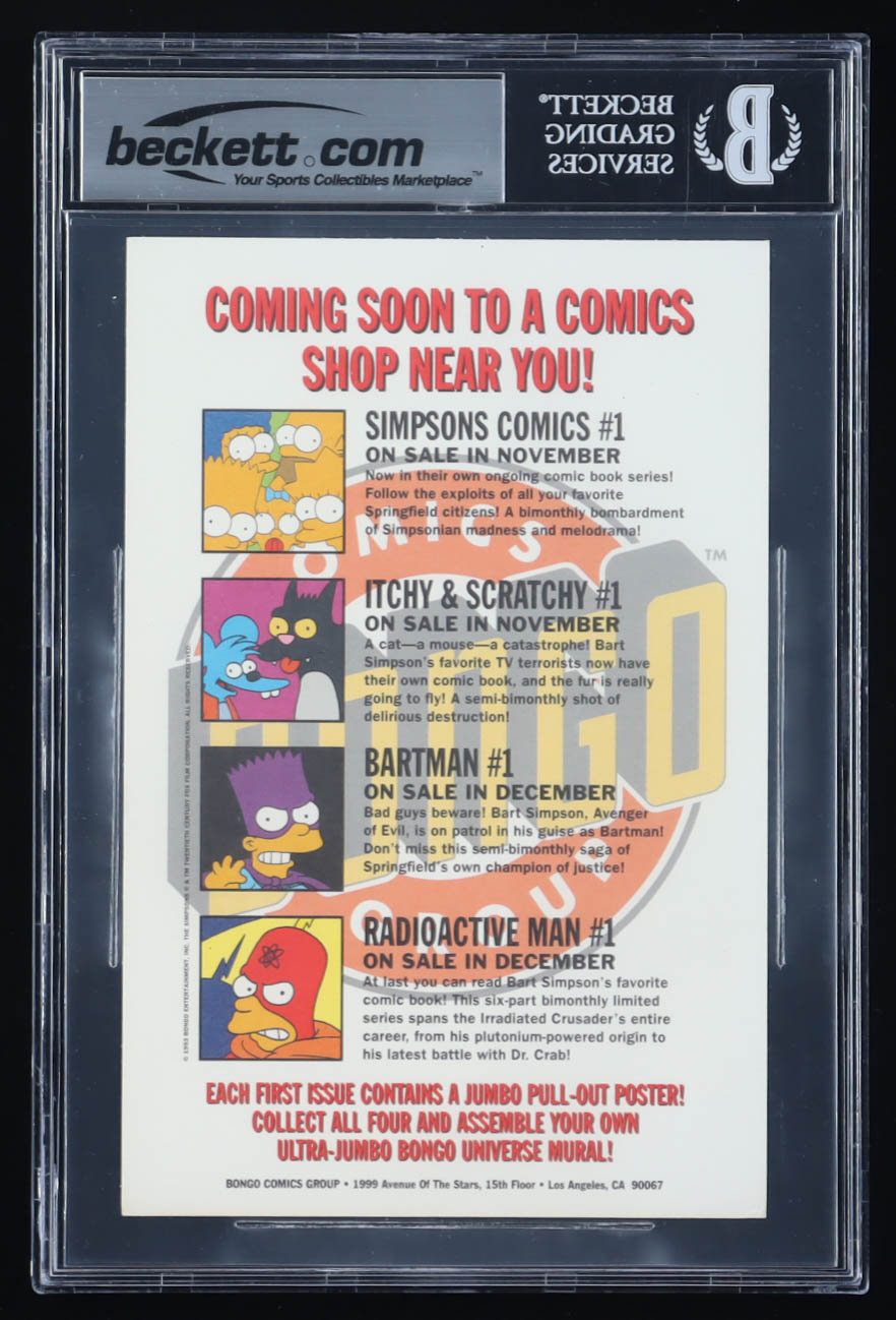 Simpsiums Card Matt Groenig Signed