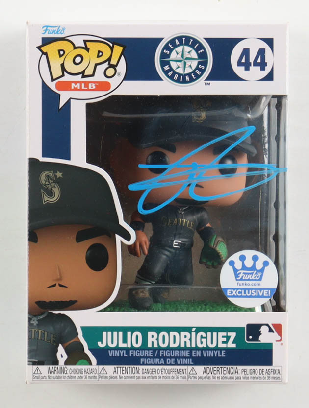 Julio Rodriguez Signed Mariners #44 Funko Pop! Vinyl Figure (JSA ...